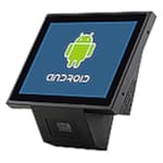 JP-T100 Vérificateur de prix de supermarché tout-en-un avec scanner de code-barres multifonction et écran de 8 pouces Android.
