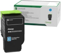 Cartouche de Toner D origine Cyan Lexmark CS/CX421, 52x, 62x Jusqu à 5000 pages