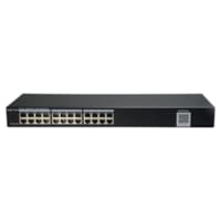 Commutateur Intelligent Gigabit 24 Ports 10/100/1000 Mbps RJ45 Boîtier en Acier Montable en Rack 19  Géré