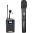 SYSTÈME DE MICROPHONE SANS FIL À DOUBLE CANAL UHF BY-WM8 Pro-K3