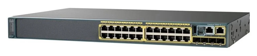 Catalyst 2960-X 24 GigE PoE 370W, 2 x 10G SFP+ LAN Base WS-C2960X-24PD-L