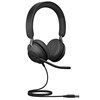 Micro-Casque Evolve2 40 MS Stereo Filaire Arceau Bureau/Centre d appels USB Type-A Bluetooth Noir