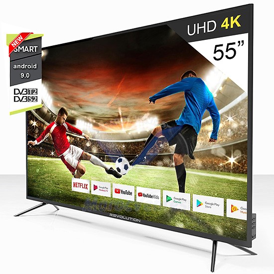 LED TV 55″ SMART ULTRA HD 4K Récepteur Intégré +TNT Revolution Galaxy 55 Pouces S