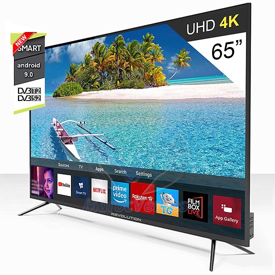 LED TV 65″ SMART Ultra HD 4K Récepteur Intégré +TNT Revolution Galaxy 65 Pouces S