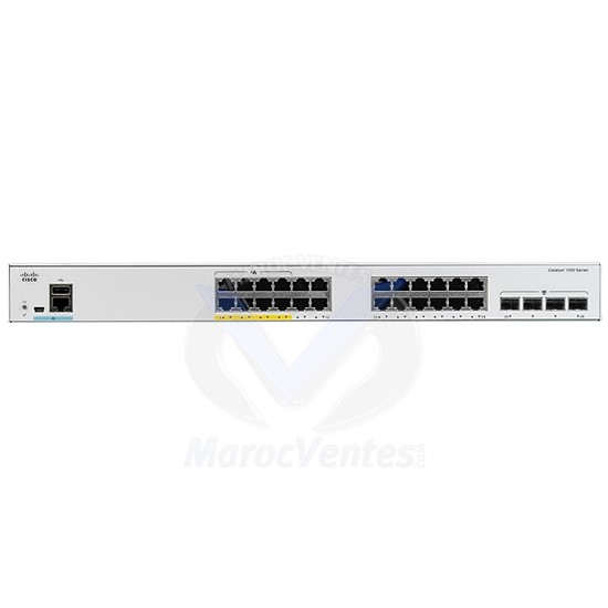 Commutateur Catalyst 1000 24 Ports PoE FE 2x1G SFP 2X1G Combiné Géré L2 C1000FE-24P-4G-L