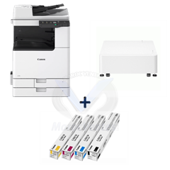 Canon Laser IR C3226i MFP + TONER C-EXV54 BK (15500 p), Y/C/M (8500 p) + Plain Pedestal Type-S3