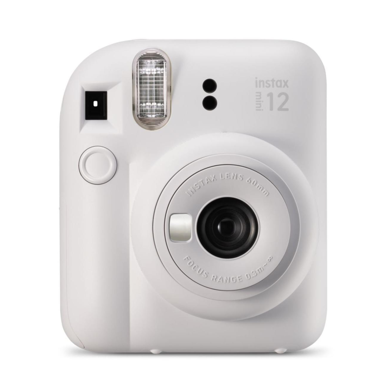 FUJIFILM INSTAX MINI 12 INSTANT CAMERA, WHITE INSTAX MINI 12
