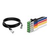 CABLE BRASSAGE 1MT UTP CAT6 COULEUR NOIR/BLEU/ORANGE/BLANC