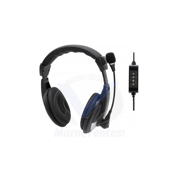 DACOMEX CASQUE AH760U AVEC USB-A AH760-U