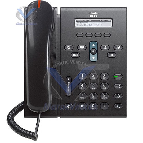 Cisco UC Phone 6921, Charcoal, Slimline Handset-Cisco UC Phone 6921, Charcoal, Slimline Handset