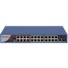 Switch 24 Ports 10/100 POE 1 Port RJ45 Gigabit et 1 Port Fibre Optique Gigabit