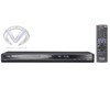 Lecteur DVD et DivX
Le lecteur de DVD DVD-S33 séduit, outre par sa qualité visuelle et sonore élevée, par sa lecture des formats les plus divers. Ainsi, ce lecteur de DVD lit les formats de DVD suivants [DVD-RW, -R (DL), +RW, +R, +R (DL)] ainsi que JPEG