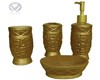 Set De Bain
set de bain contient 4 pieces ceramique de couleur dorée