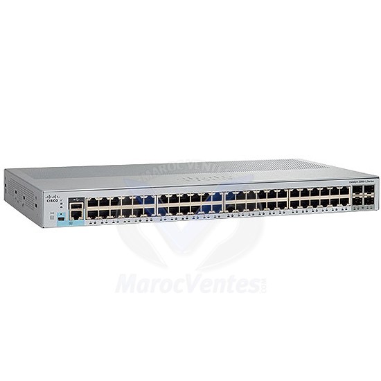 Switch 48 Ports 10/100/1000 Mbps + 4 Ports SFP WS-C2960L-48ts-LL