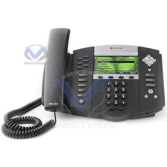 Polycom Soundpoint IP 670 Téléphone IP PoE, 6 lignes, écran couleur Soundpoint IP 670